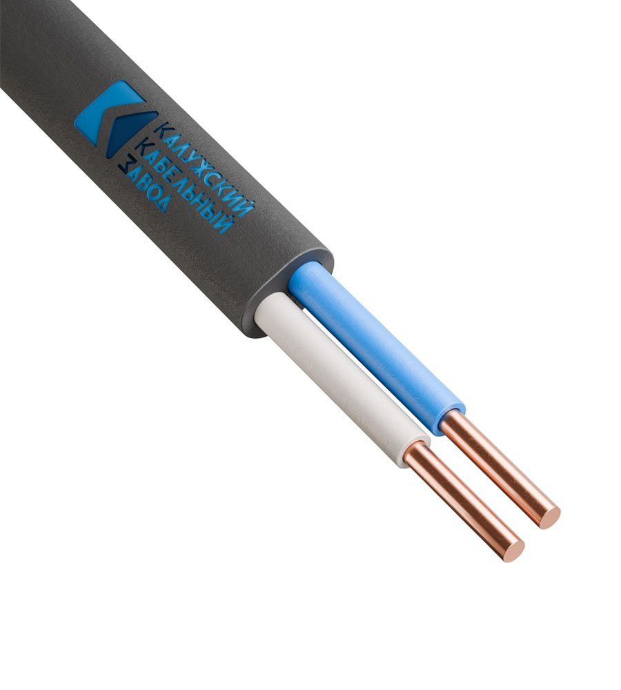 Кабель силовой ВВГ-Пнг(А)-LS 2х2.5 Калужский кабельный завод (ККЗ) (ГОСТ)