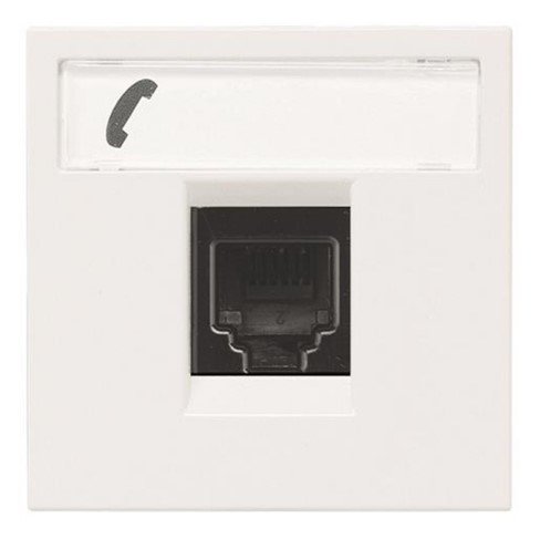 Розетка TF RJ12 2-модульная 6 контактов N2217.6 BL (альпийский белый) Zenit ABB