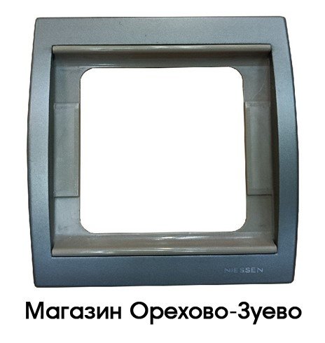 NIE 8471 ТТ Рамка 1пост (титан) Olas АВВ УЦЕНКА