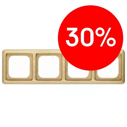 Рамка 4 поста (бук) DELTA NATURE Siemens (5TG1684) УЦЕНКА