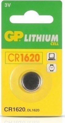 Батарейка литиевая дисковая GP Lithium CR1620-7C1 10/900 3В (4891199028151)