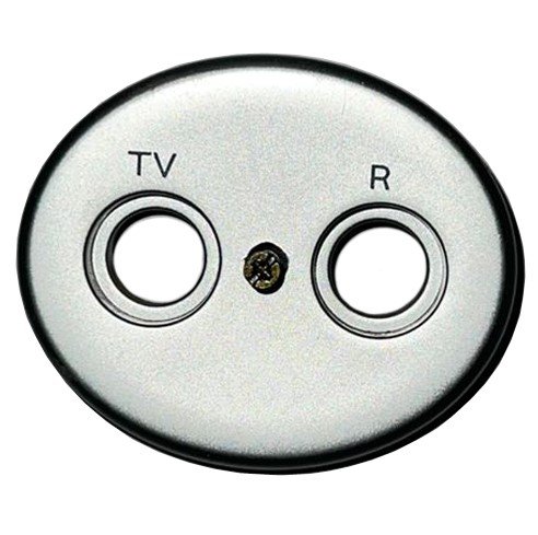 NIE 5550 РL Накладка TV/R розетки (серебряный) Tacto АВВ УЦЕНКА