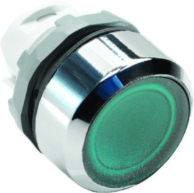 Кнопка MP1-21G (только корпус) с подсветкой без фиксации (зеленый) ABB