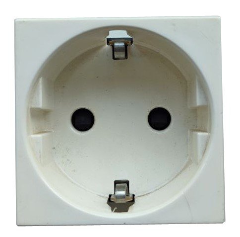 Розетка SCHUKO 2-модульная с защитными шторками N2288 BL(альпийский белый) Zenit ABB УЦЕНКА