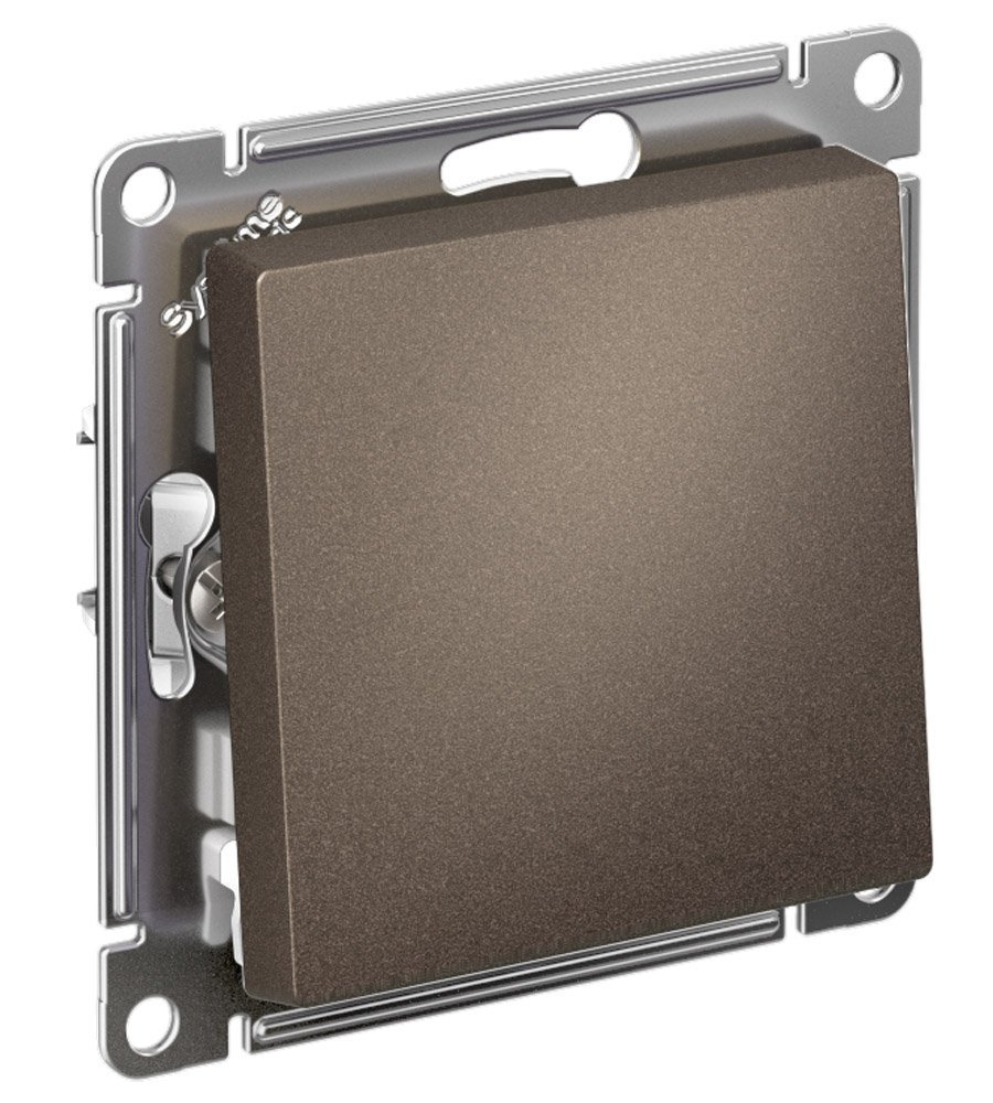 Выключатель 1кл сх.1 10АХ (мокко) ATLASDESIGN SE