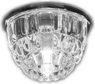 Светильник точечный неповоротный BOHEMIA 220 1 73 50Вт G9 Ø80х60мм Øотв.55мм IP20 ITALMAC желтое стекло