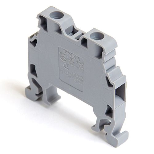Клеммник на DIN-рейку 4мм2 MRK 4S (серый) (0912) ONKA