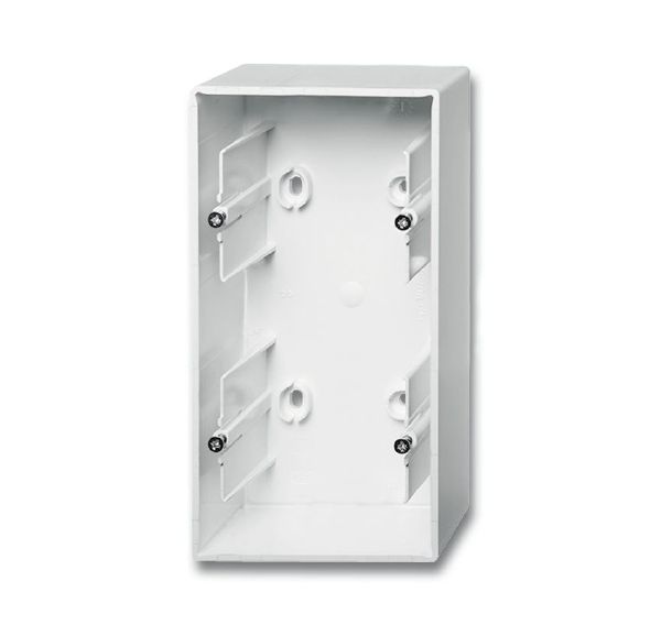 Коробка для наружнего монтажа 2 поста (альпийский белый) Basic 55 ABB