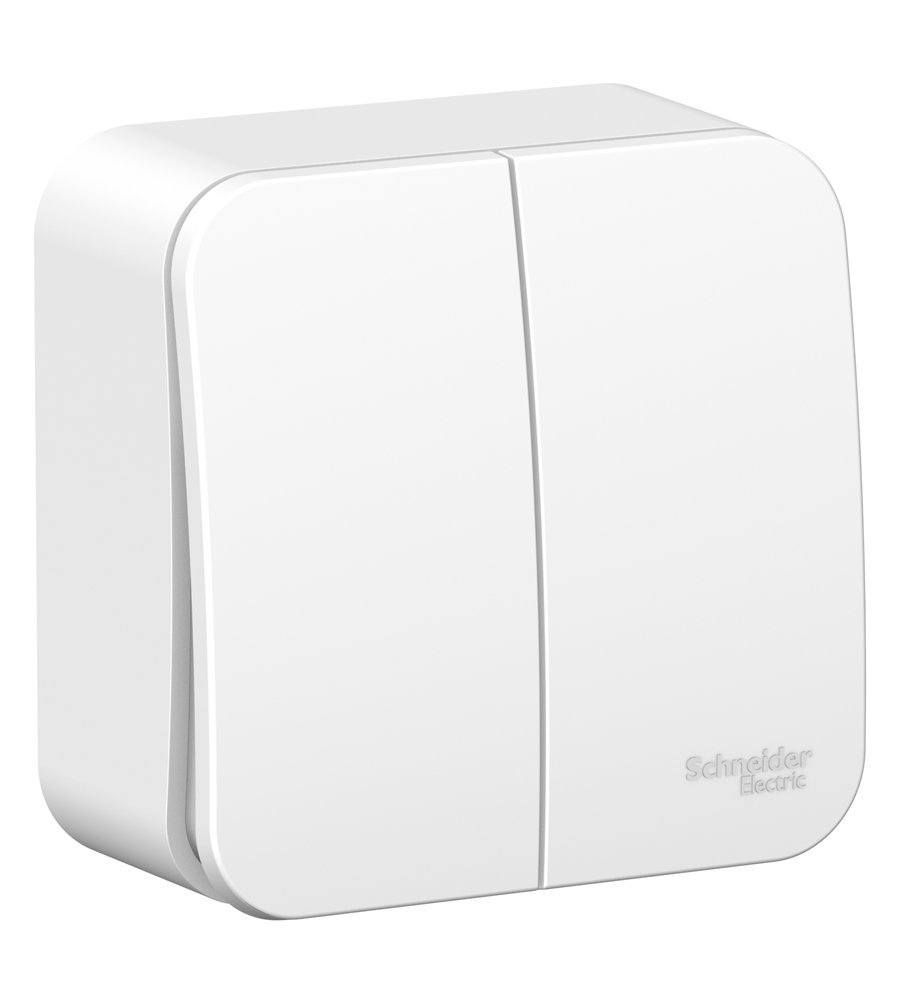 Выключатель ОУ 2кл с изолирующей пластиной (белый) BLANCA SE