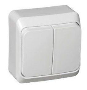 Выключатель ОУ 2кл (белый) ЭТЮД SE