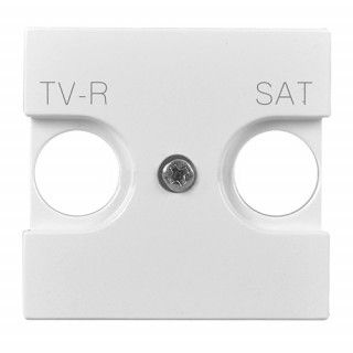 Накладка TV-R/SAT 2-модульная  N2250.1 BL (альпийский белый) Zenit ABB