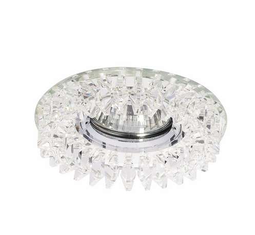 Светильник точечный неповоротный BOHEMIA 51 31 70 50Вт GU5.3 Ø90х15мм Øотв.60мм IP20 ITALMAC прозрачное зеркало