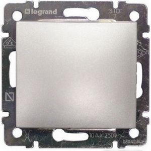 Переключатель 1кл промежуточный (алюминий) Valena Classic Legrand (770107)