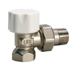Клапан термостатический угловой 1/2" thermo tekna RS 202 под термоголовку Luxor