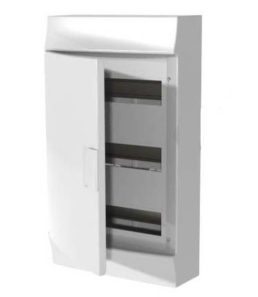 Бокс навесной 3ряда 36 мод. 507×292×120мм с N/PE непрозрачная дверь IP41 (белый) Mistral41W ABB (1SLM004102A3107)