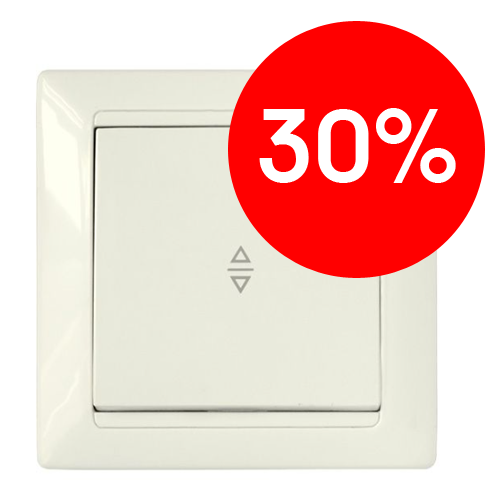 Выключатель СУ 1кл перекрестный (бежевый) СТИЛЬ BYLECTRICA