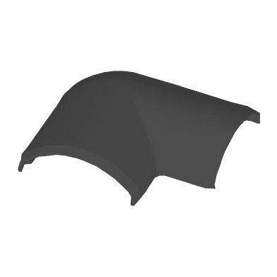 Угол плоский для кабель-канала LO50 50x14мм (темно-серый) 8843 (LB) KOPOS 8595057662261