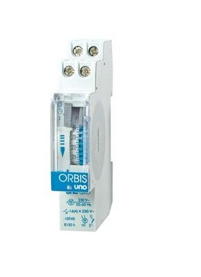 Таймер аналоговый суточный UNO D 230В без резерва питания шаг 15мин ORBIS Испания (OB400132)