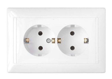 Розетка СУ 2-я с заземлением (белый) СТИЛЬ BYLECTRICA