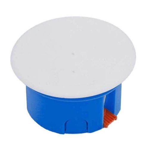 Коробка распаячная СУ для гипсокартона Ø80мм H=45мм с крышкой IP30 ТУСО Ruvinil