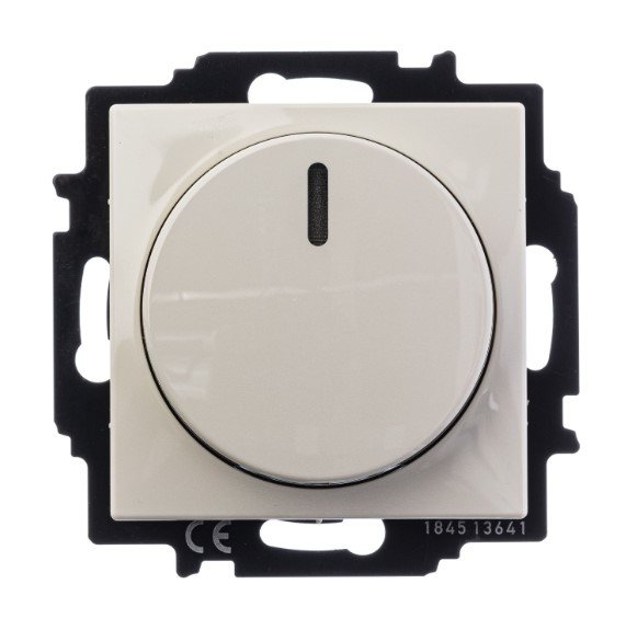 Светорегулятор поворотный 60-400Вт 2251 UCGL-92 (слоновая кость) Basic 55 ABB