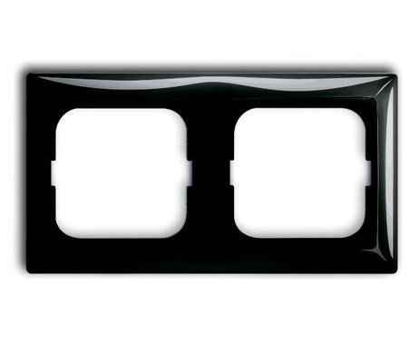 Рамка 2 поста 2512-95 (шато-черный) Basic 55 ABB (1725-0-1507)