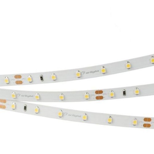Лента светодиодная RT-A120-8mm 24V Day5000 CRI98 2835 9.6Вт 24В 4800-5200K 570Лм/м IP20 120 диодов/метр Arlight дн.белый