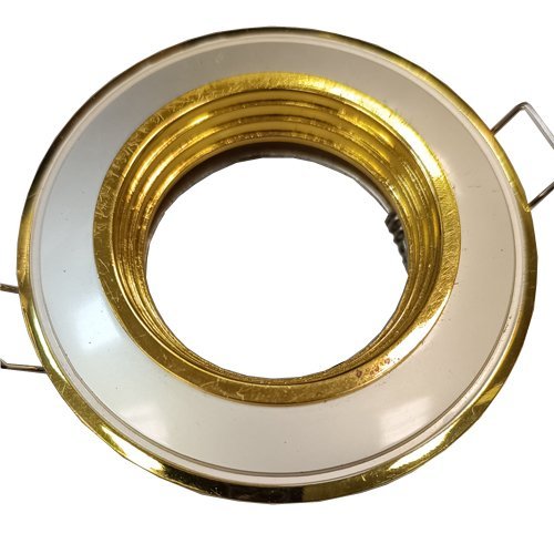 Светильник точечный неповоротный VULKAN 51 0 24 50Вт GU5.3 Ø90х5мм Øотв.76мм  ITALMAC золото/никель/золото УЦЕНКА