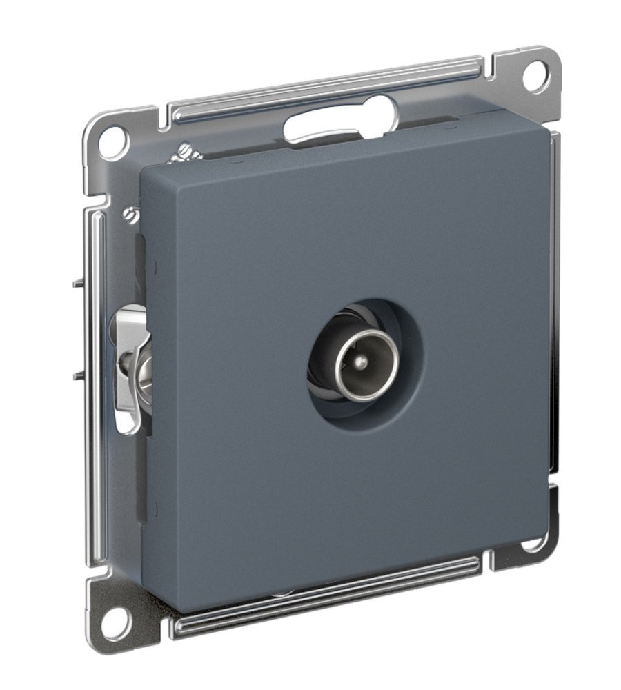 Розетка 1-я антенная ТВ коннектор (грифель) ATLASDESIGN SE