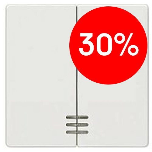 Клавиша 2-я с подсветкой (титановобелый) DELTA Siemens (5TG6204) УЦЕНКА