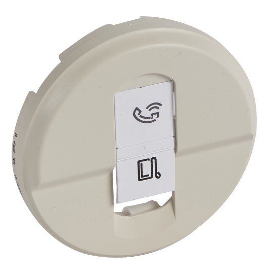 Лицевая панель для розетки RJ45 (слоновая кость) Celiane Legrand (6623)5