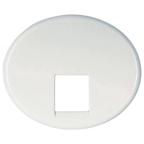 NIE 5517.1 BL Накладка 1-й TF и компьютерной розетки (белый) Tacto АВВ