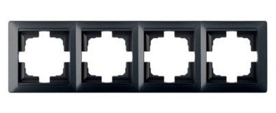 Рамка 4 поста (графит) СТИЛЬ BYLECTRICA