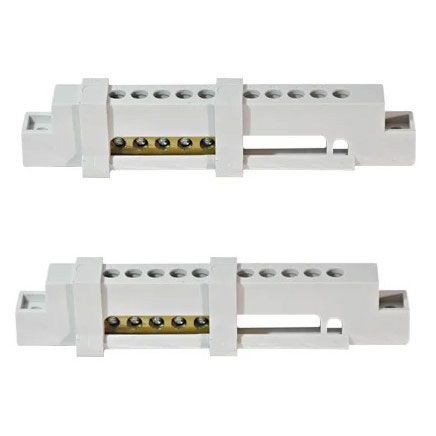 Клеммник N+PЕ в сборе на 8 модулей для бокса EUROPA IP65 12728/12748 ABB (2шт)