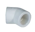 Угольник PP-R 45˚ 32 (белый) PROAQUA