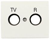 NIE 8450 BL Накладка TV-R розетки (белый жасмин) Olas АВВ NIE 8450 BL Накладка TV-R розетки (белый жасмин) Olas АВВ