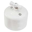 Выключатель 2кл R. керамика (белый) Ришелье BIRONI