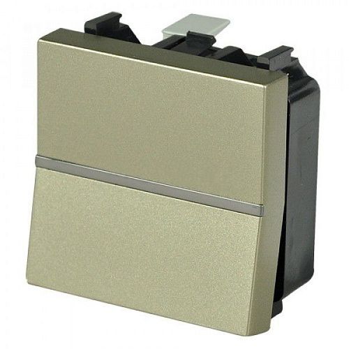 Механизм выключателя 1кл 2-модульный N2201 CV (шампань) Zenit ABB