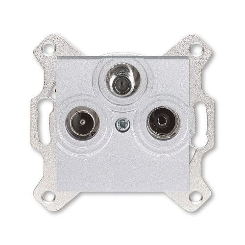 Розетка TV-R-SAT (серебро) Levit ABB