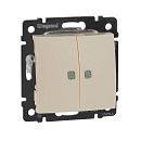 Переключатель 2кл на 2 направления с зеленой подсветкой (слоновая кость) Valena Classic Legrand (774112) Переключатель 2кл на 2 направления с зеленой подсветкой (слоновая кость) Valena Classic Legrand (774112)