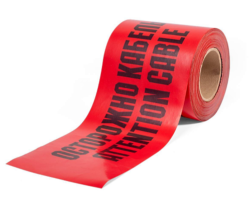 Лента сигнальная в землю "Осторожно кабель" ЛСЭ-150 (100м) (Fortisflex)