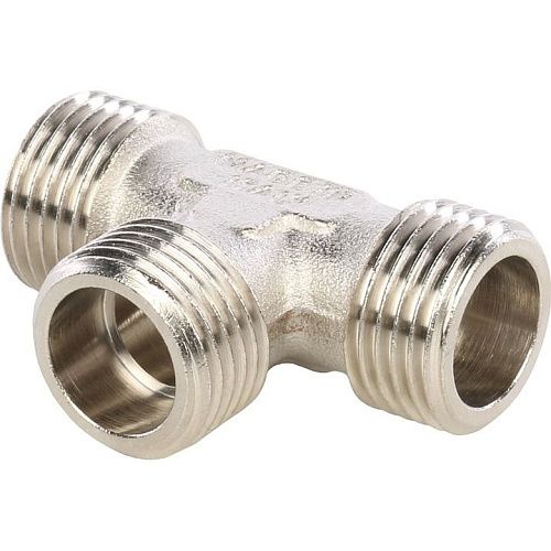 Тройник никелированный ННН 1/2" STOUT