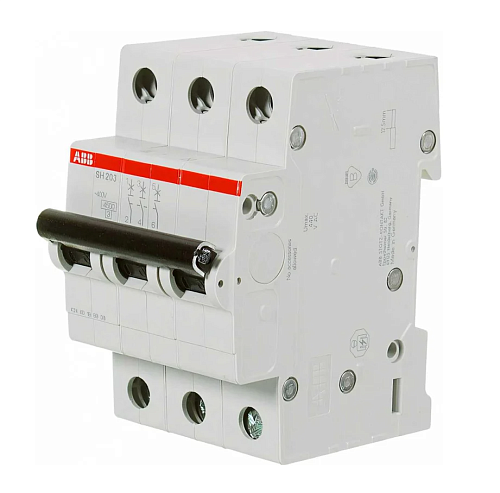 Автоматический выключатель 3п C100 6.0кА S203 ABB (2CDS253001R0824) ФЛ