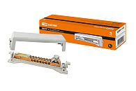 Шина универсальная распределительная ШнУР 1 в корпусе 2 ввода 7 групп 160А TDM