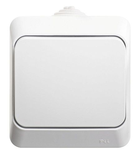 Переключатель ОУ 1кл схема 6 IP44 (белый) ЭТЮД SE