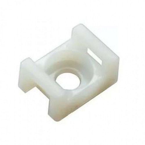 Площадка для крепления стяжки 22х16мм (белая) REXANT 100шт