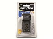 Зарядное устройство BC 1001A titanium 2хAA/AAA или 1x9В 200мА складная вилка. таймер Camelion