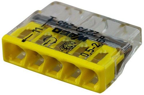 Клемма розеточная 5х2.5мм2 (с пастой) 2273-245 WAGO