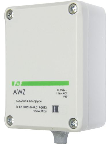 Фотореле AWZ встроенный фотодатчик 16A 230В 2-100Лк IP65 (белый) ЕВРОАВТОМАТИКА F&F