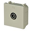 Розетка TV 2-модульная простая N2250.7 CV (шампань) Zenit ABB